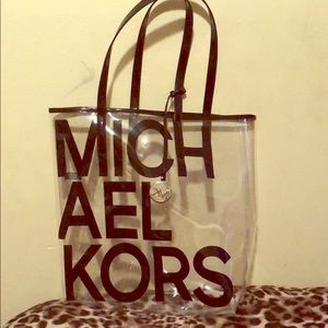 Micheal kors clear tote